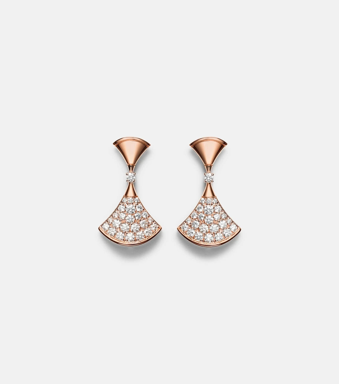 Bvlgari - Divas' Dream 18kt rose gold earrings with diamonds