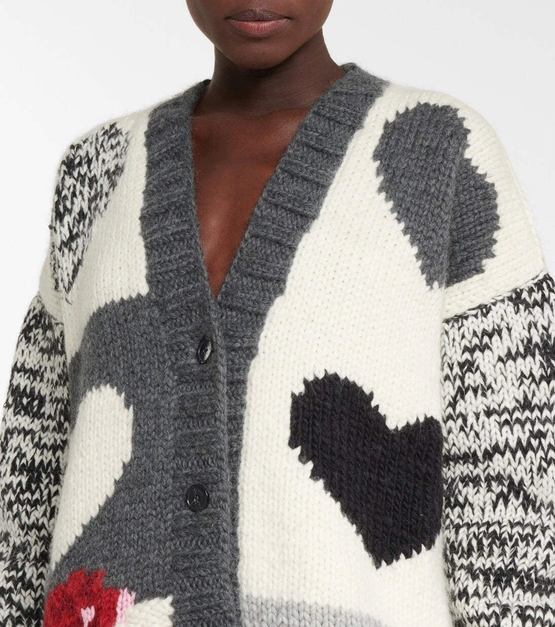 Joseph - Intarsia wool-blend cardigan