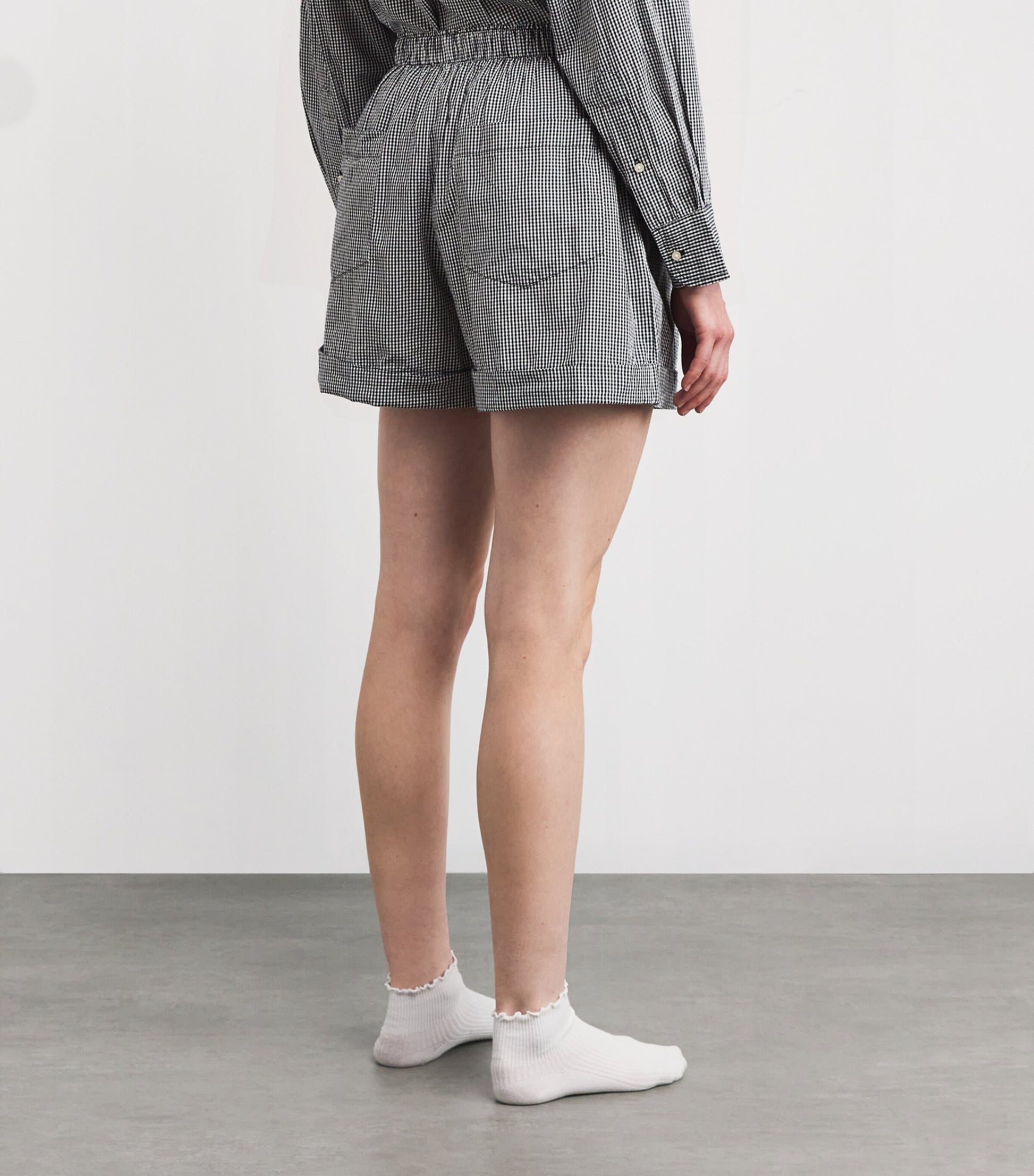 The Great. Multi Cotton Gingham The Boxer Shorts