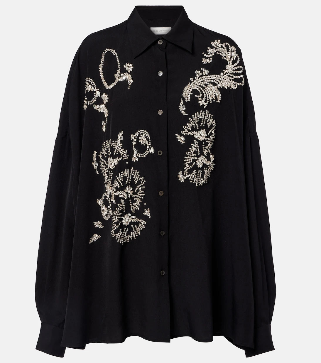 Dries Van Noten - Oversized embellished shirt