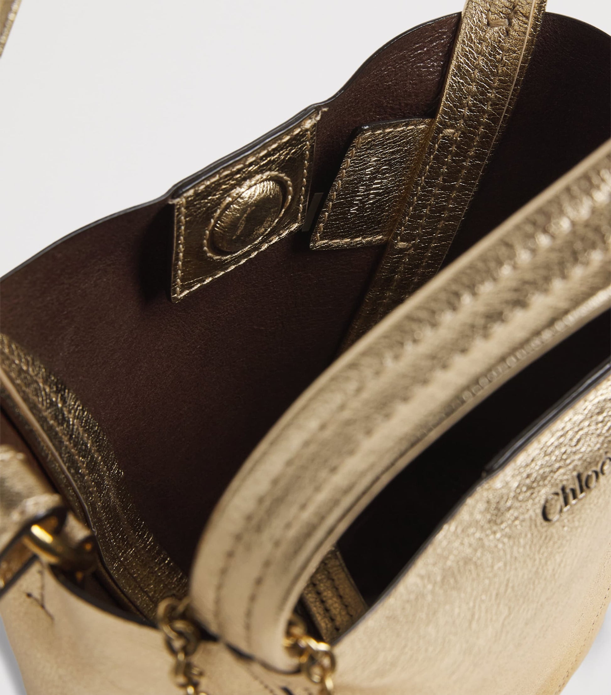 Chloé Small Leather Spin Tote Bag