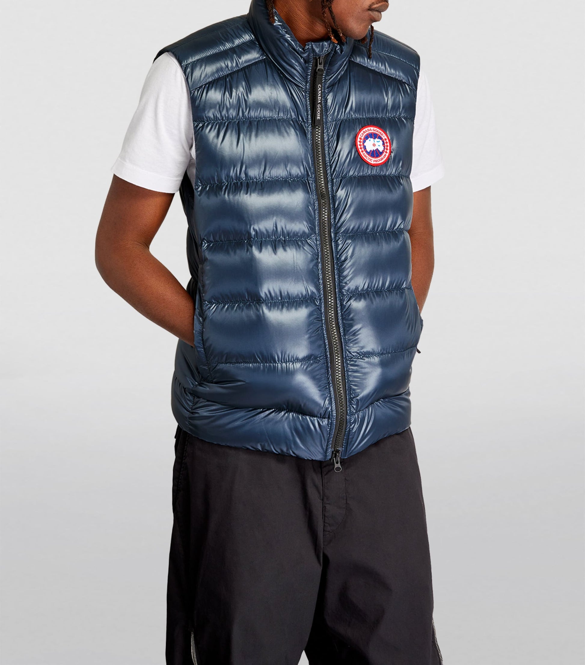 Canada Goose Blue Quilted Crofton Gilet