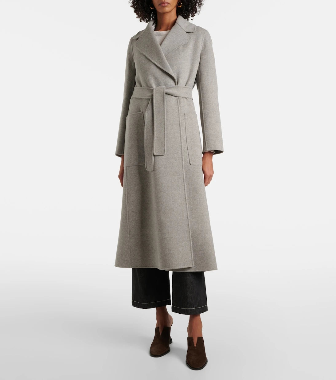 'S Max Mara - معطف باولو من الصوف البكر الملتف