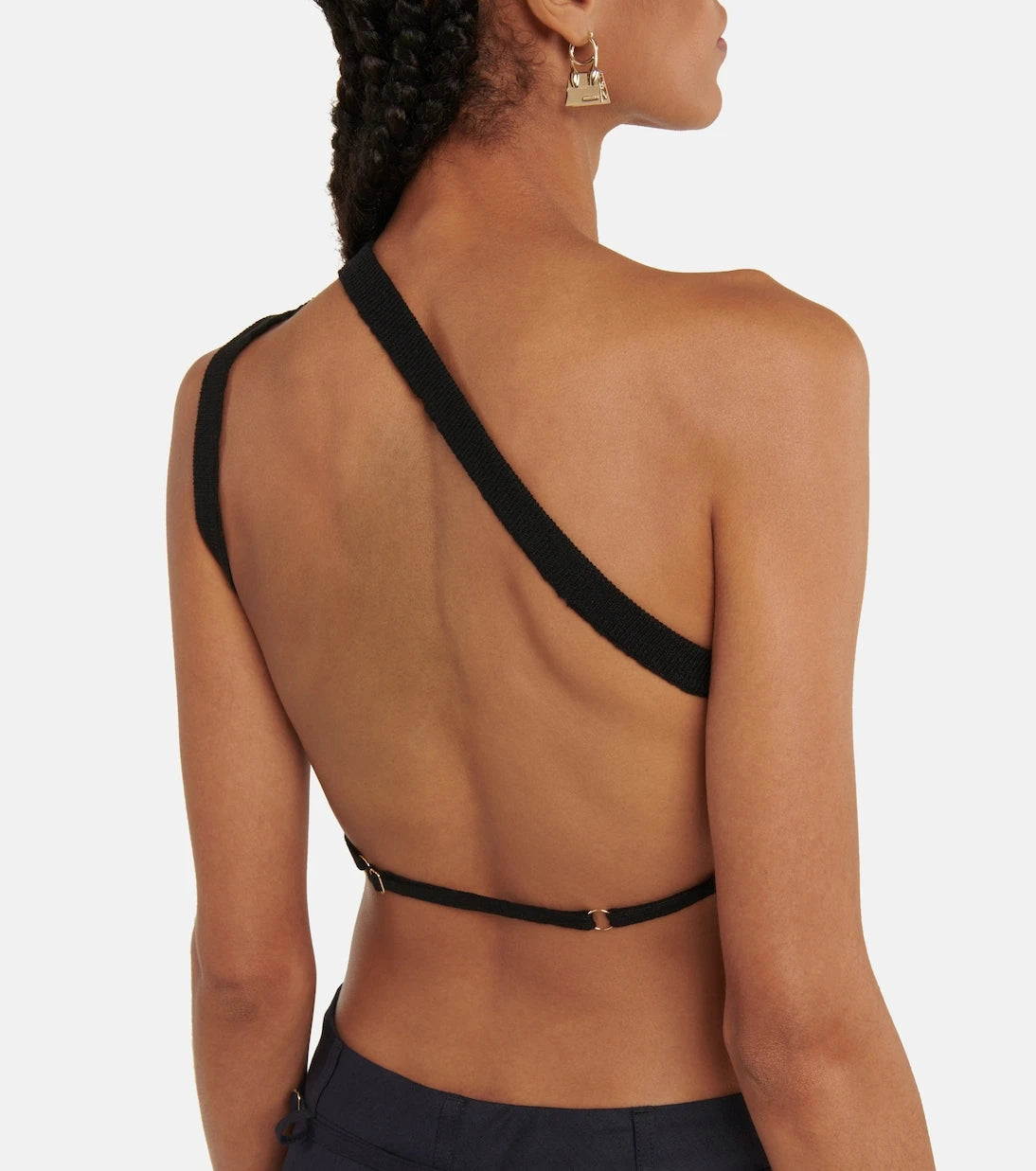 Jacquemus - La Maille Ascu cropped linen-blend top