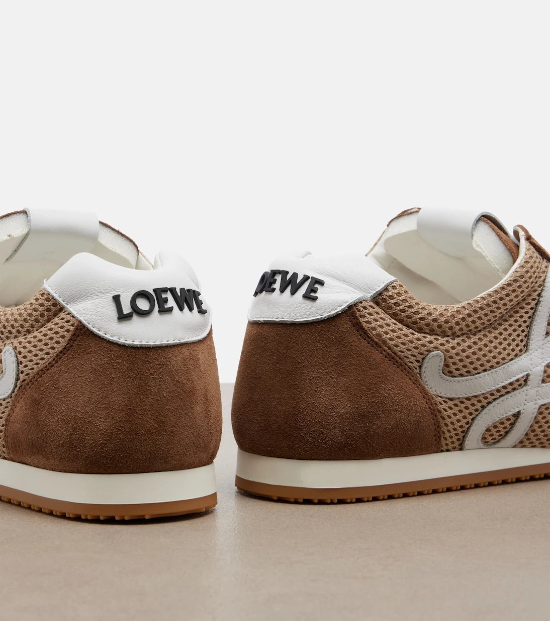 Loewe - Ballet Runner 2.0 suede and mesh sneakers