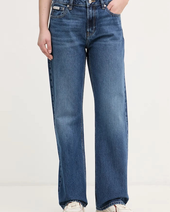 Calvin Klein Jeans дънки straight дамски