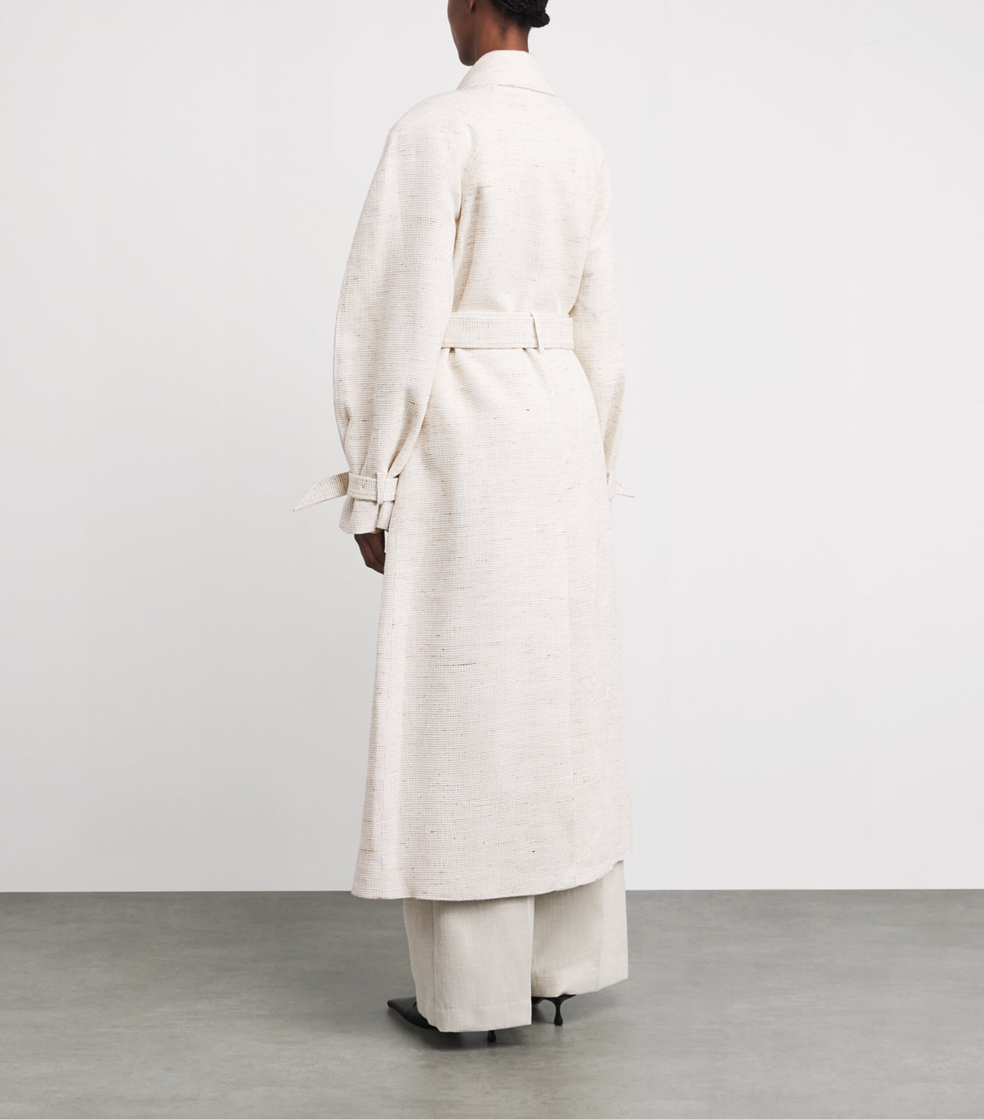 Ivory Tulsa Belted Trench Coat