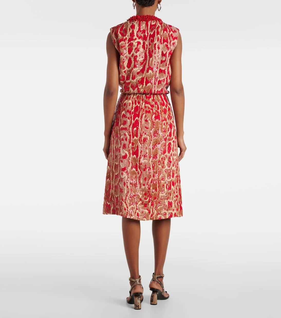 Dries Van Noten - Shera sequined midi skirt