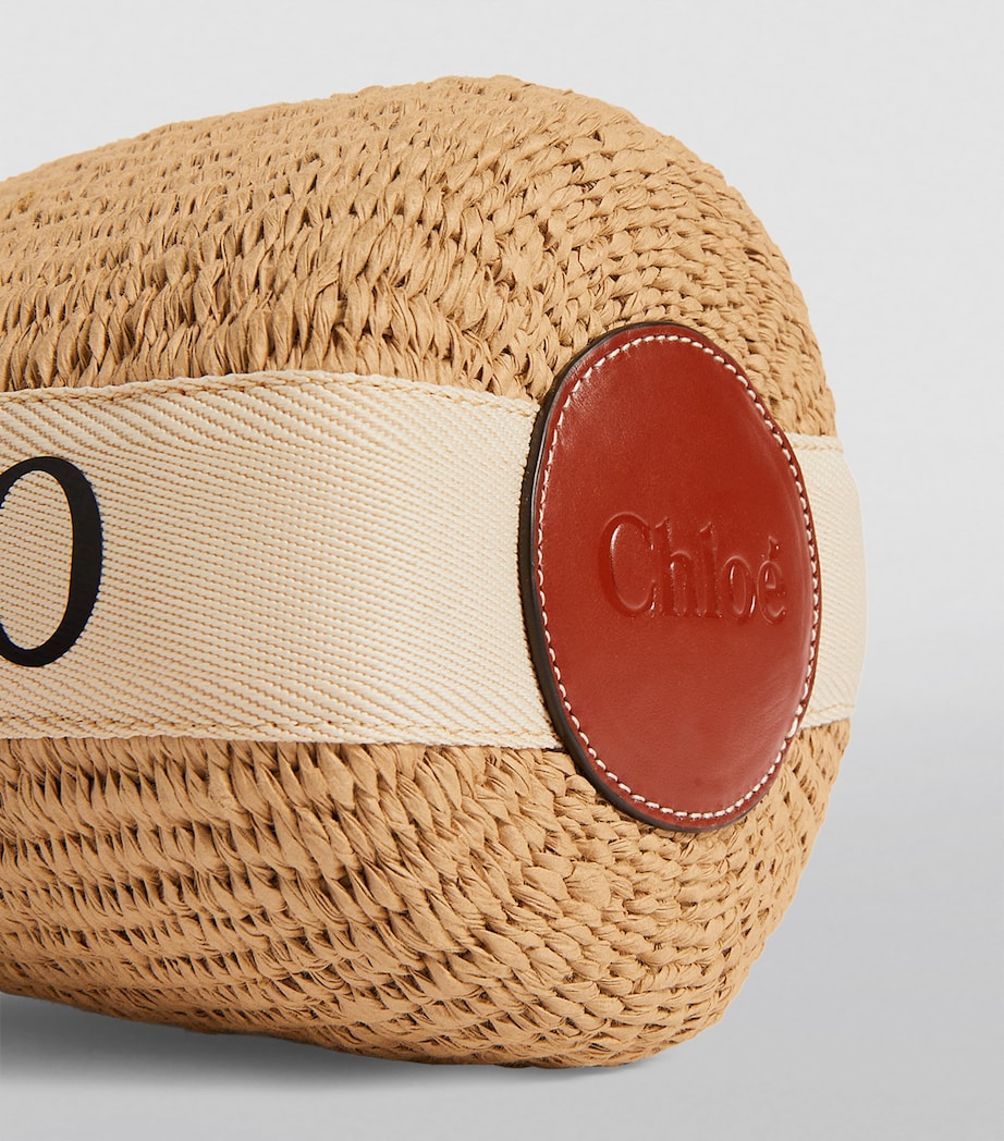 Brown Small Woody Basket Bag