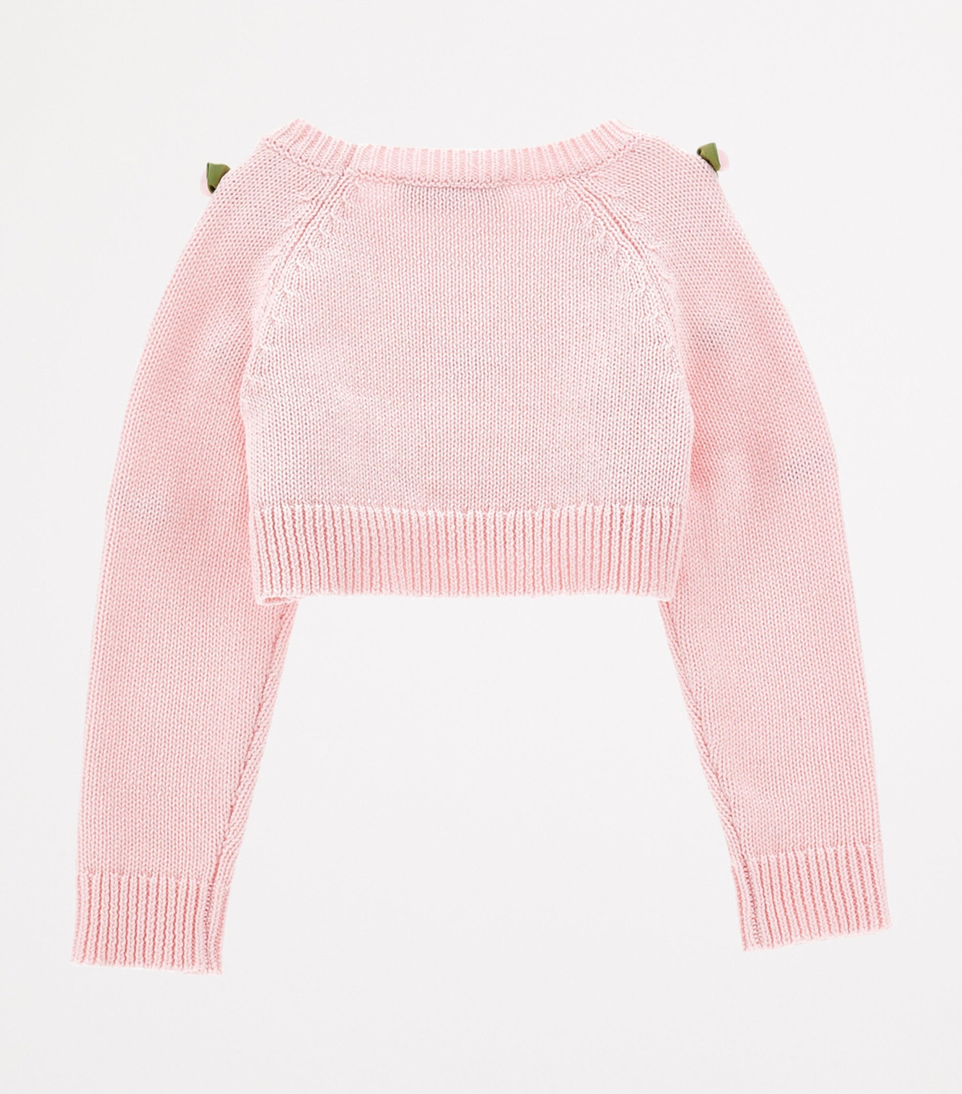 Cotton Rose Appliqué Sweater (3-36 Months)