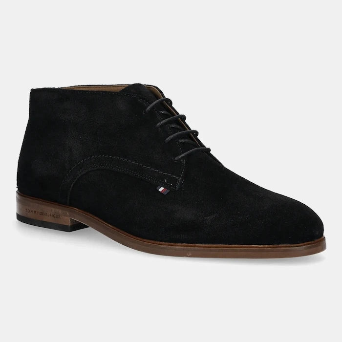 Велурени боти Tommy Hilfiger HILFIGER DRESS SUEDE BOOT