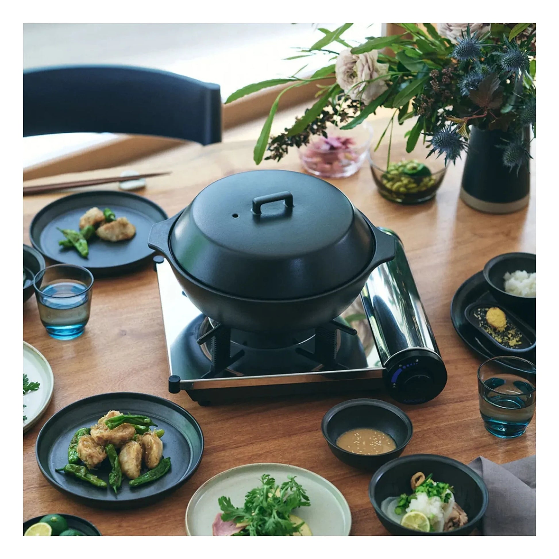 Kinto - Ceramic pot Kakomi 1.2L | Black