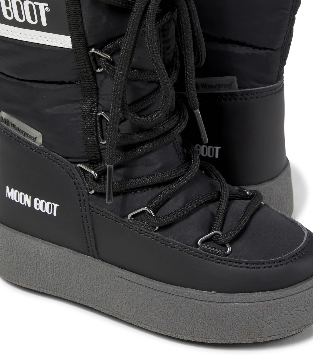 Moon Boot Kids - Icon faux leather-trimmed snow boots