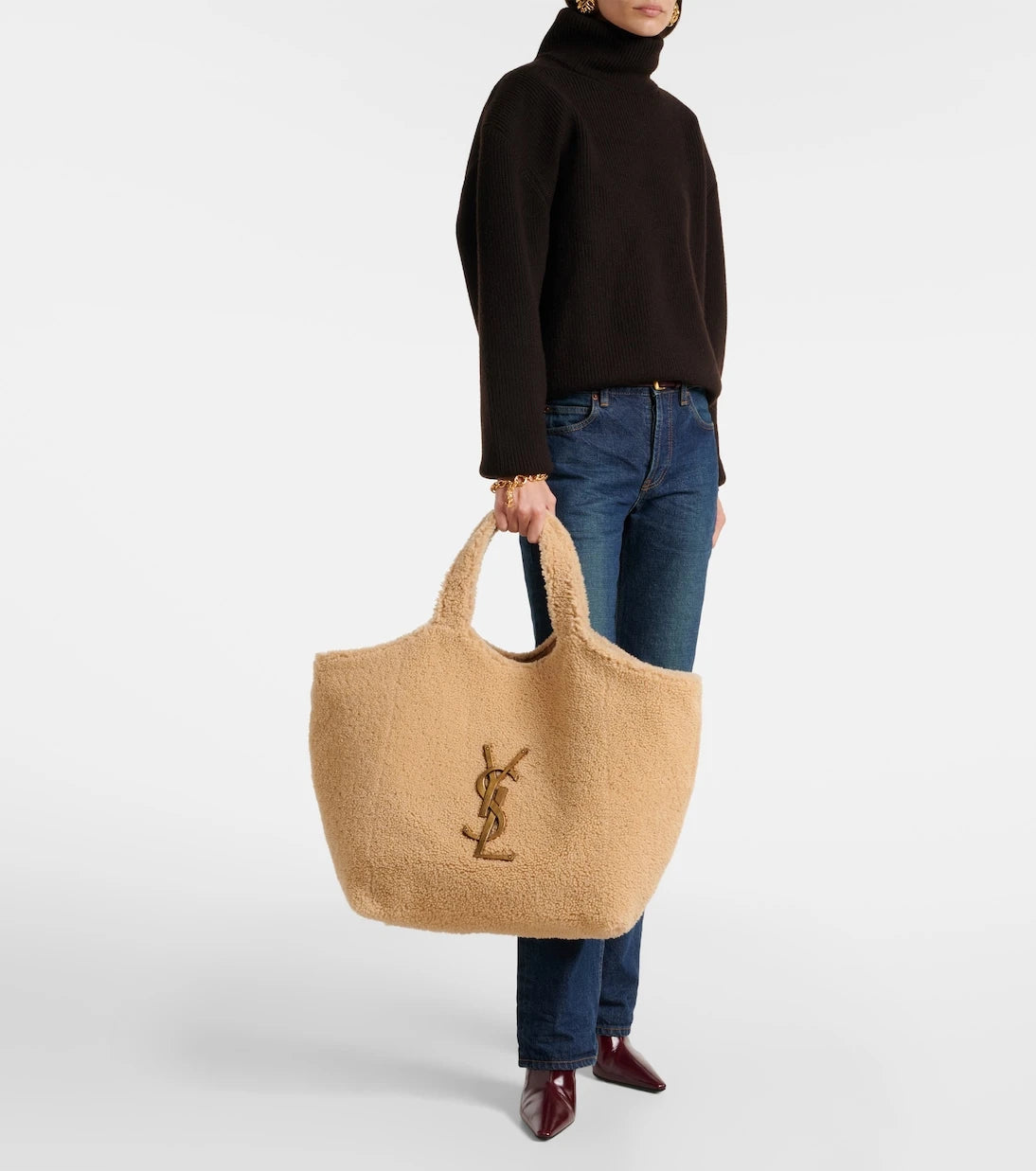 Saint Laurent - Icare Maxi shearling tote bag