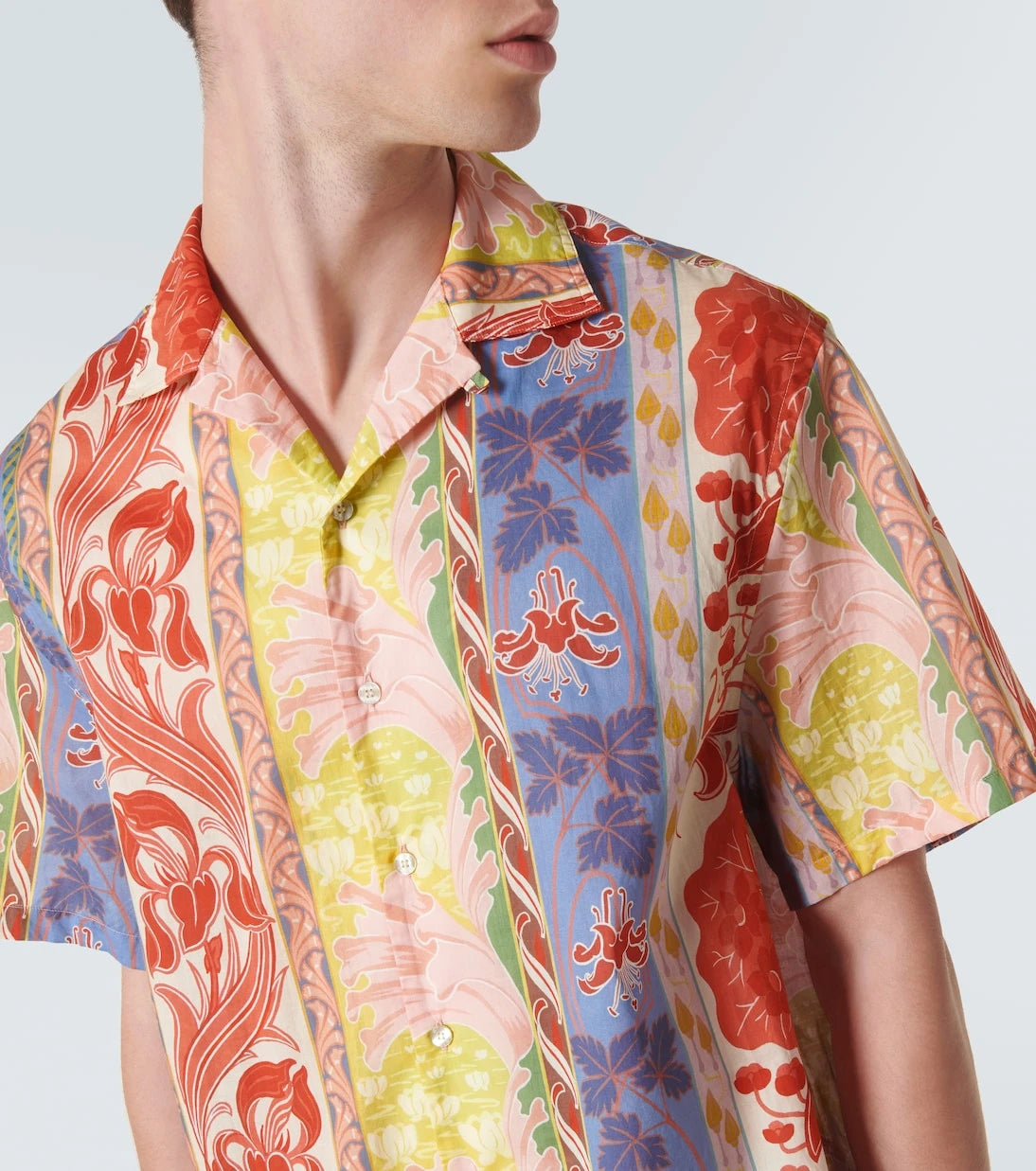 Etro - قميص بولينج قطني مطبوع