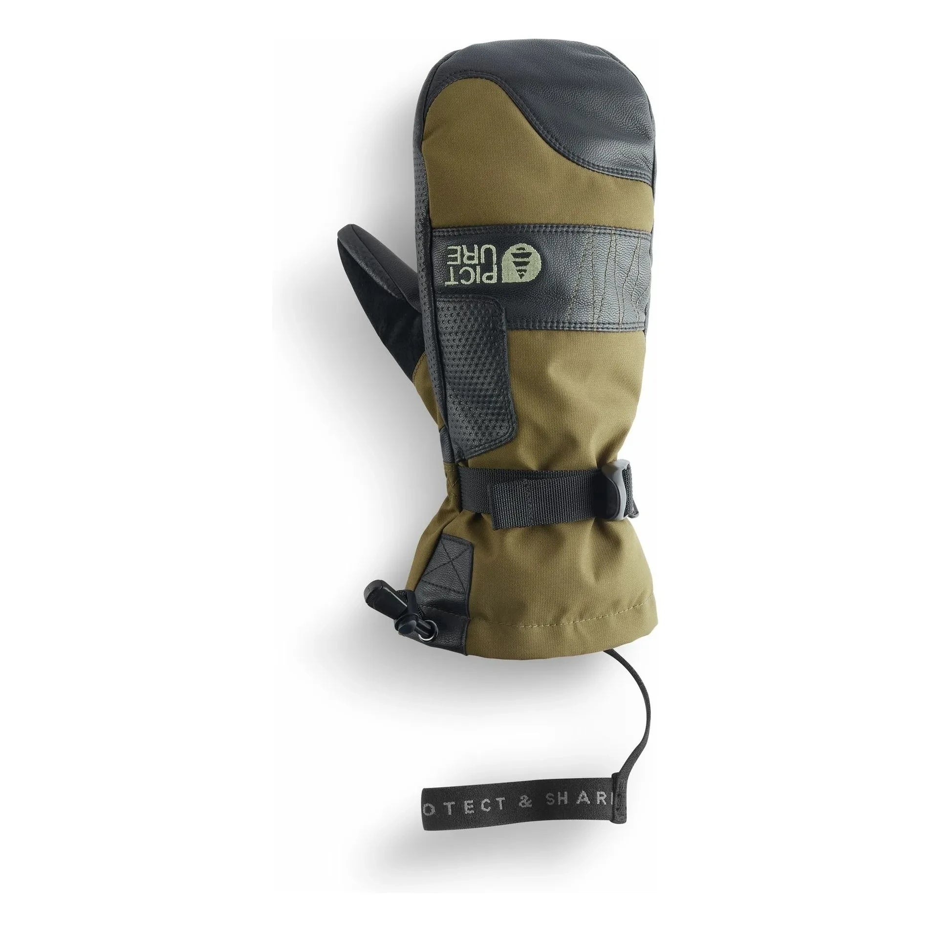 Picture - Anna Ski Mittens | Khaki