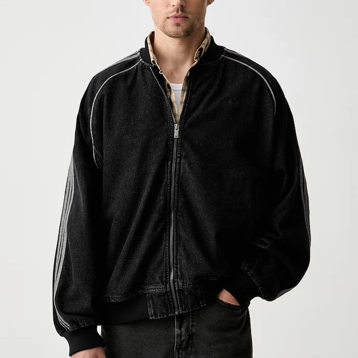 adidas Originals erkek denim bomber ceket Adicolor Denim