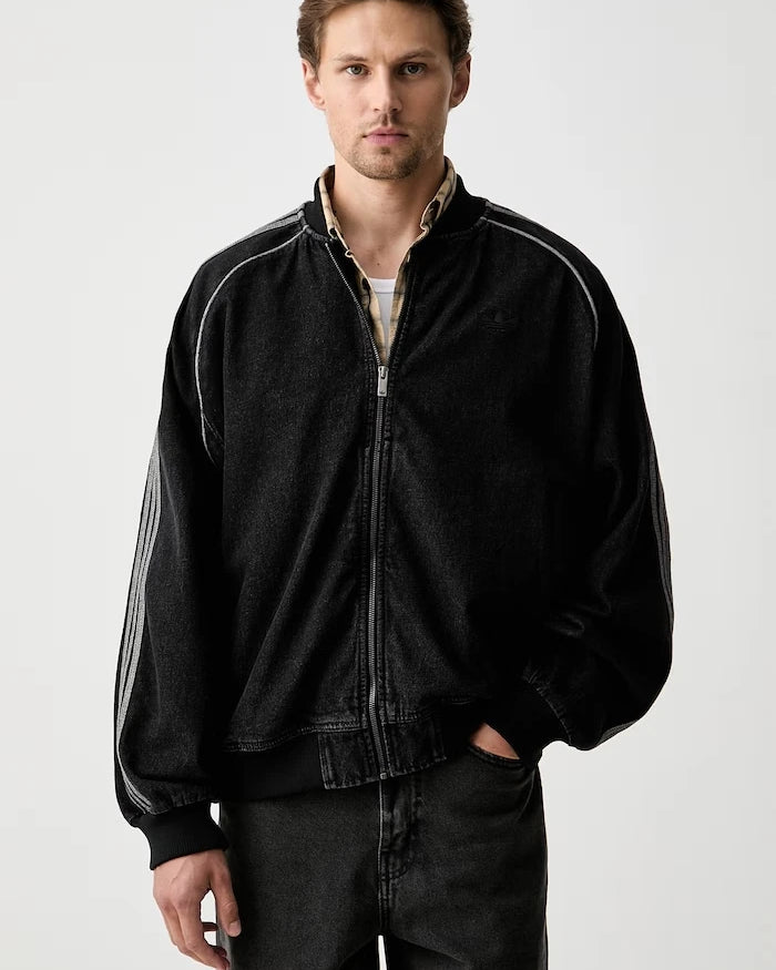 adidas Originals erkek denim bomber ceket Adicolor Denim