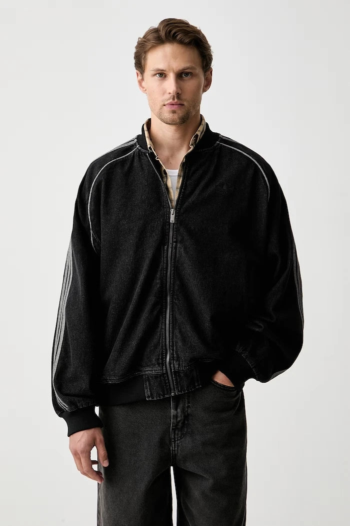 adidas Originals erkek denim bomber ceket Adicolor Denim