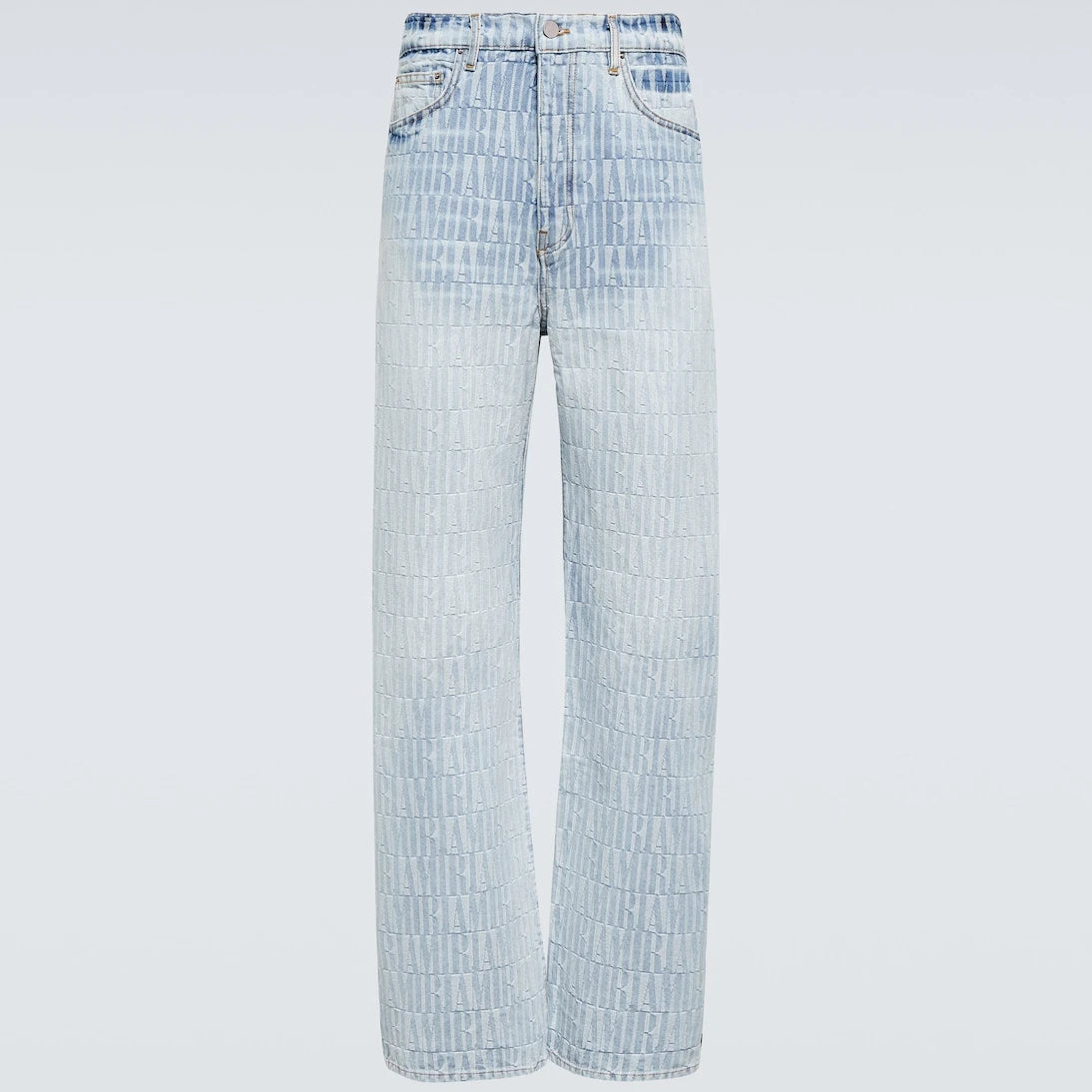 Amiri - Logo jacquard denim pants