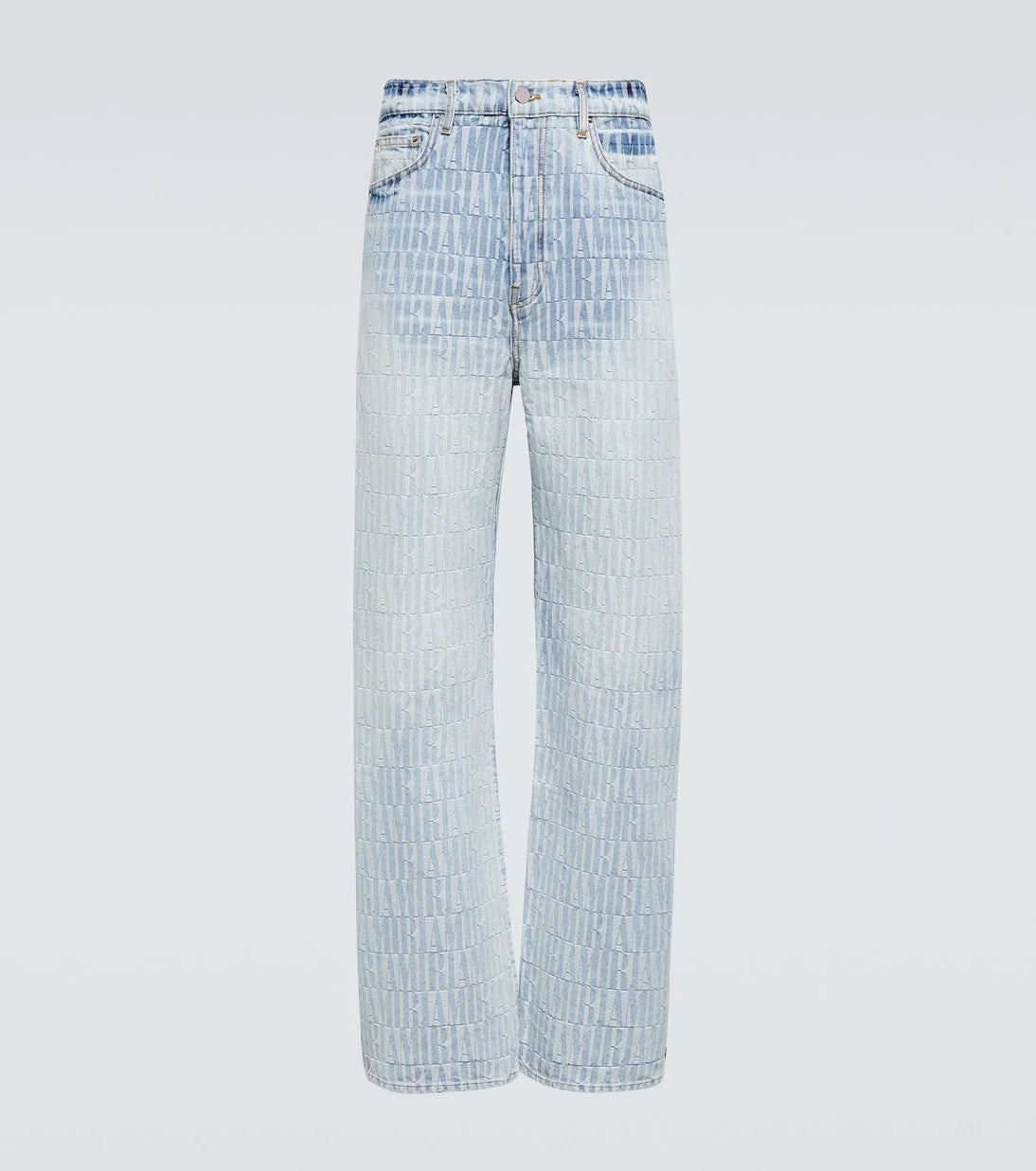 Amiri - Logo jacquard denim pants