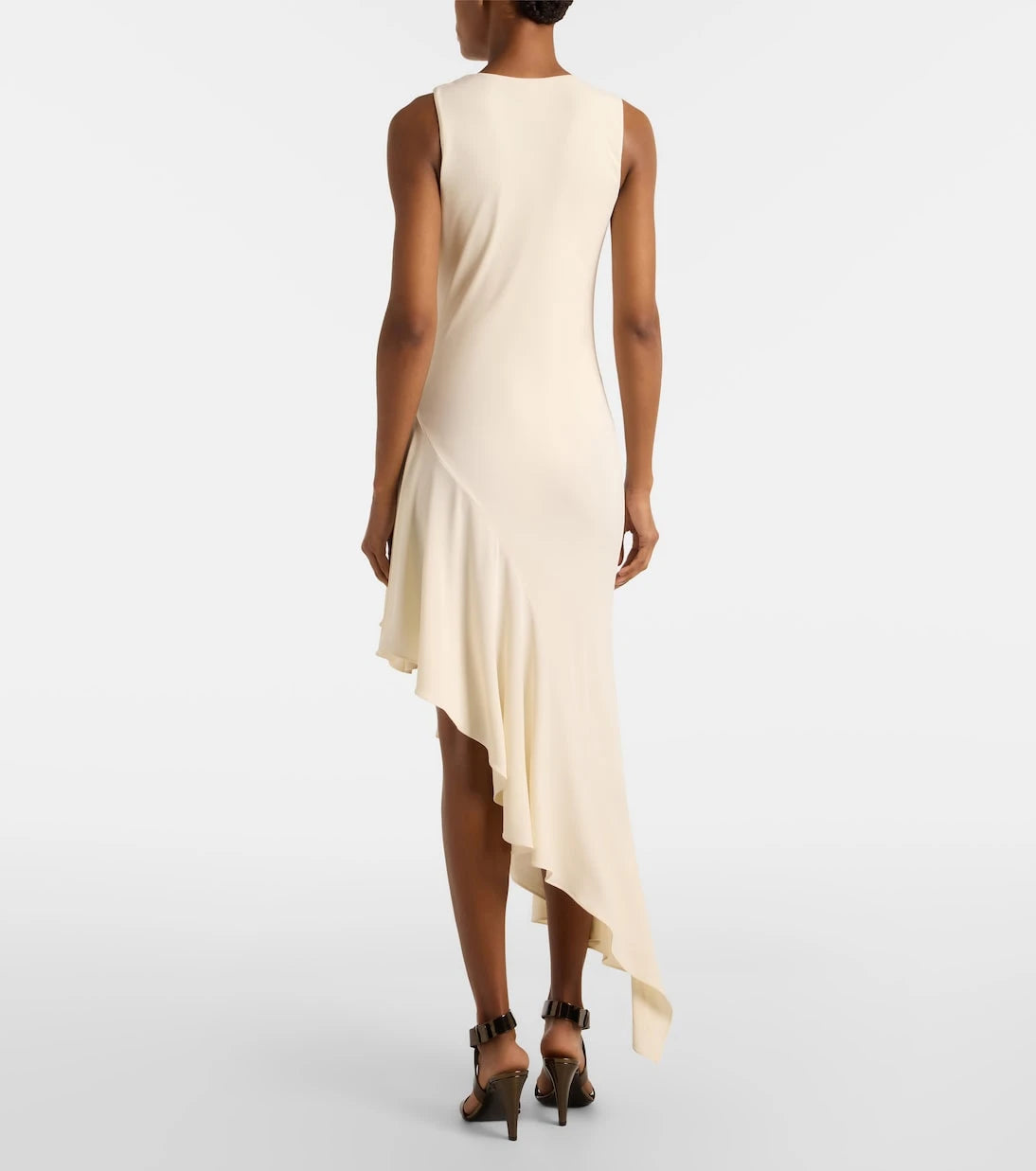 Alaïa - فستان ميدي جيرسيه غير متماثل