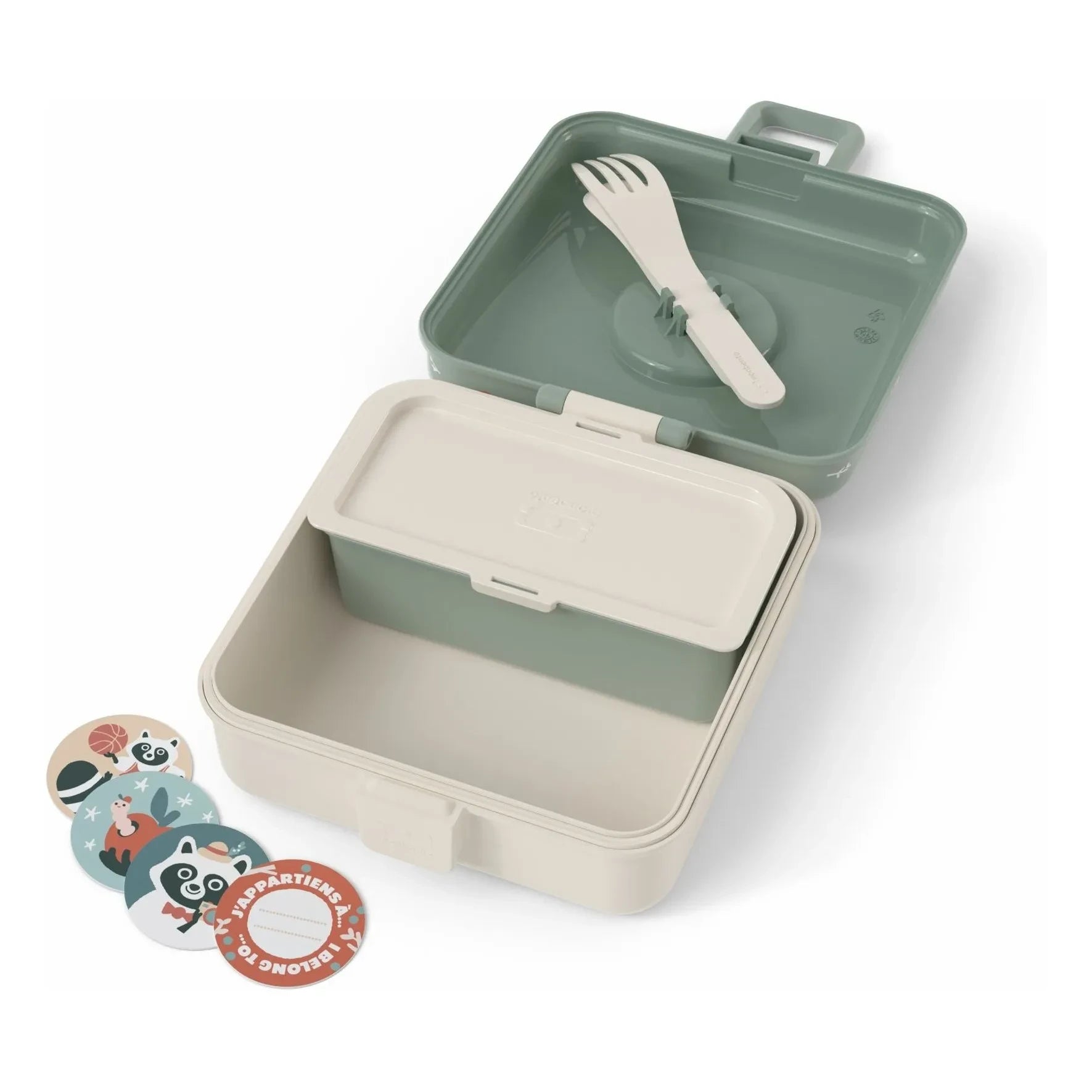 Monbento - Lunch box Snacky Raccoon | Green
