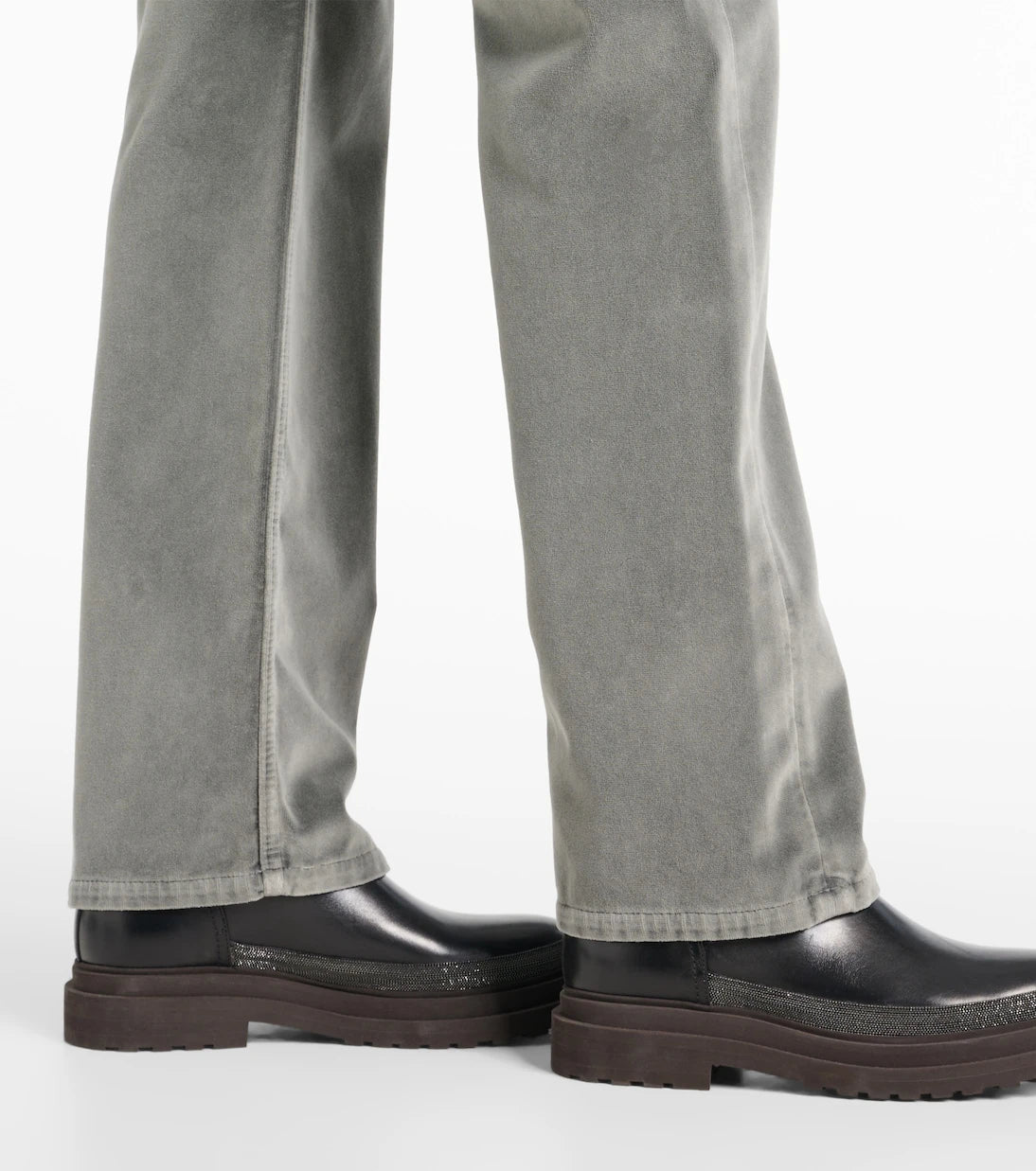 Brunello Cucinelli - Kadife düz paça pantolon