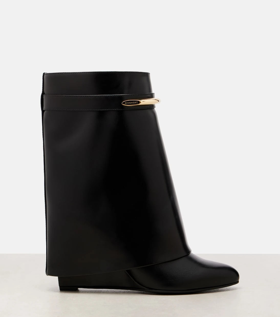 Givenchy - Shark 95 leather mid-calf boots