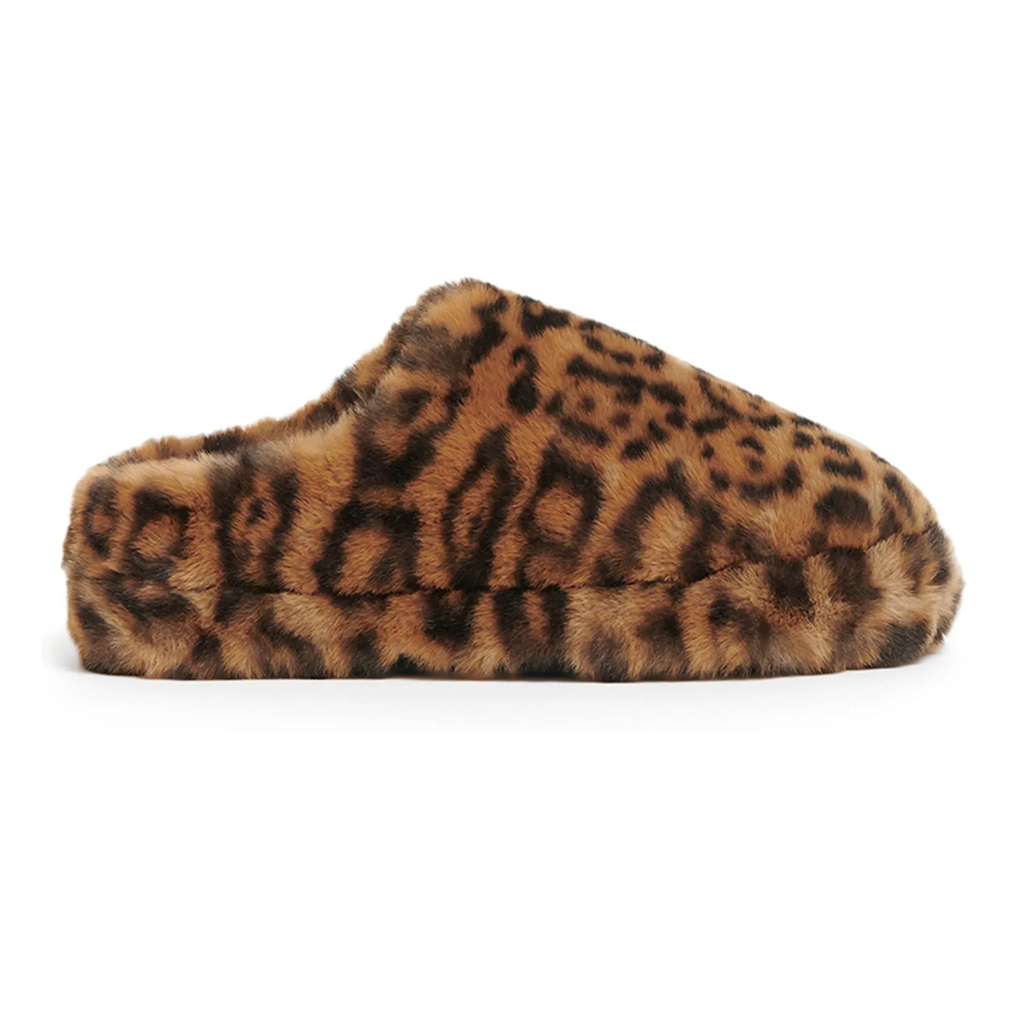 Apparis - Misha Leopard Slippers Recycled Fibers | Camel