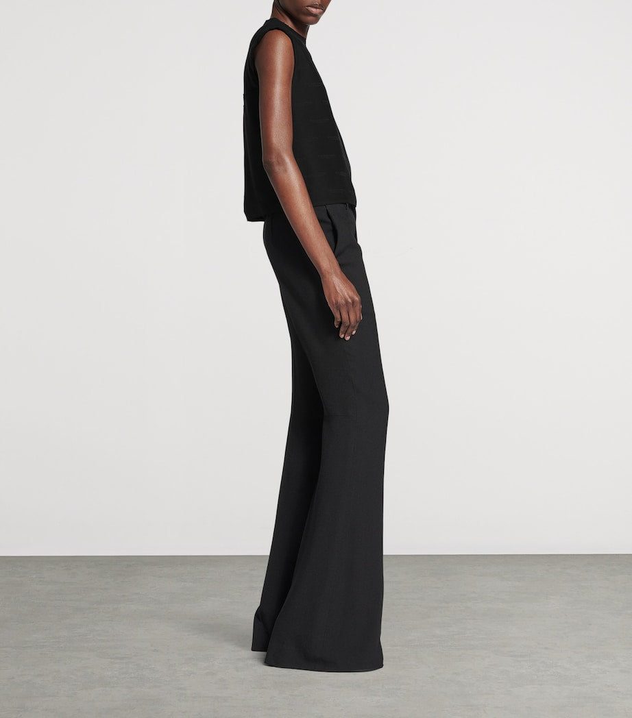 Balenciaga Black Silk Jacquard License Top