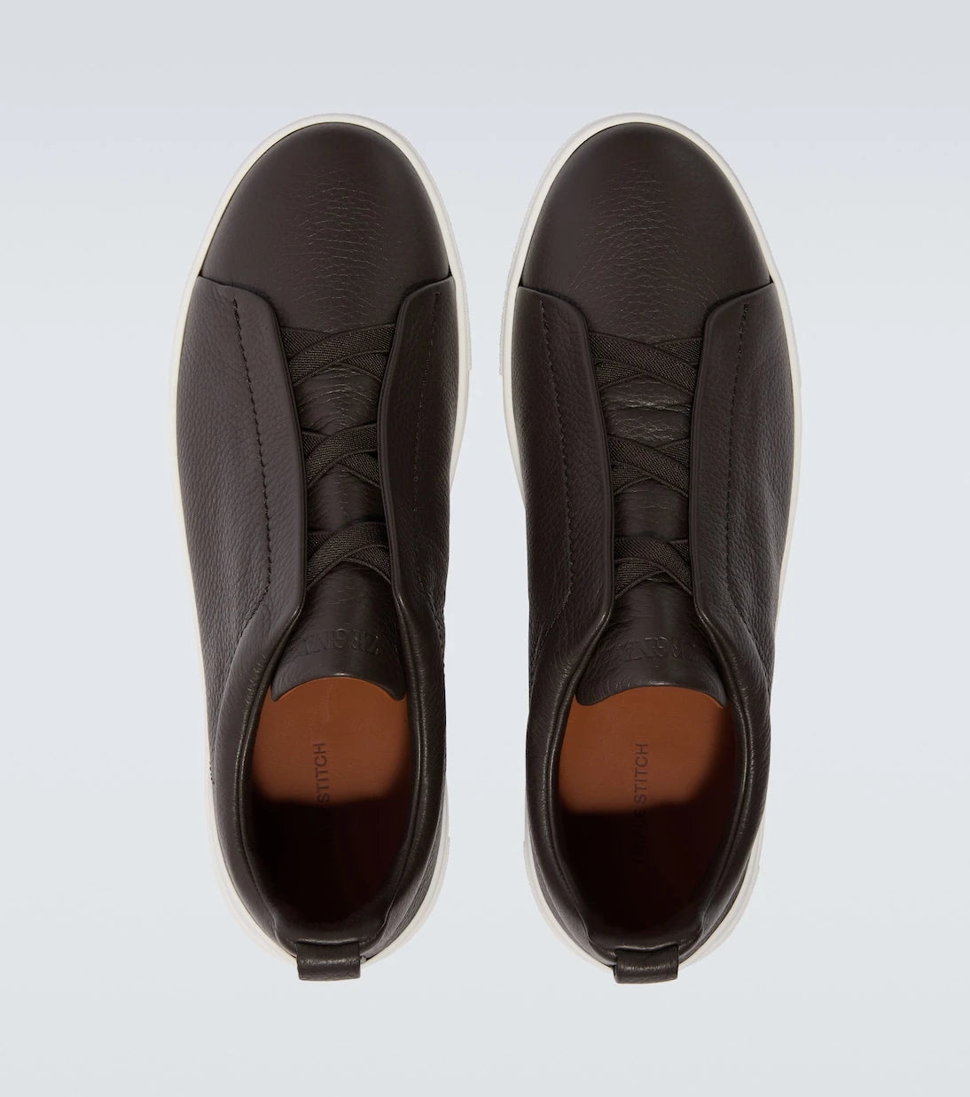 Zegna - Triple Stitch leather sneakers