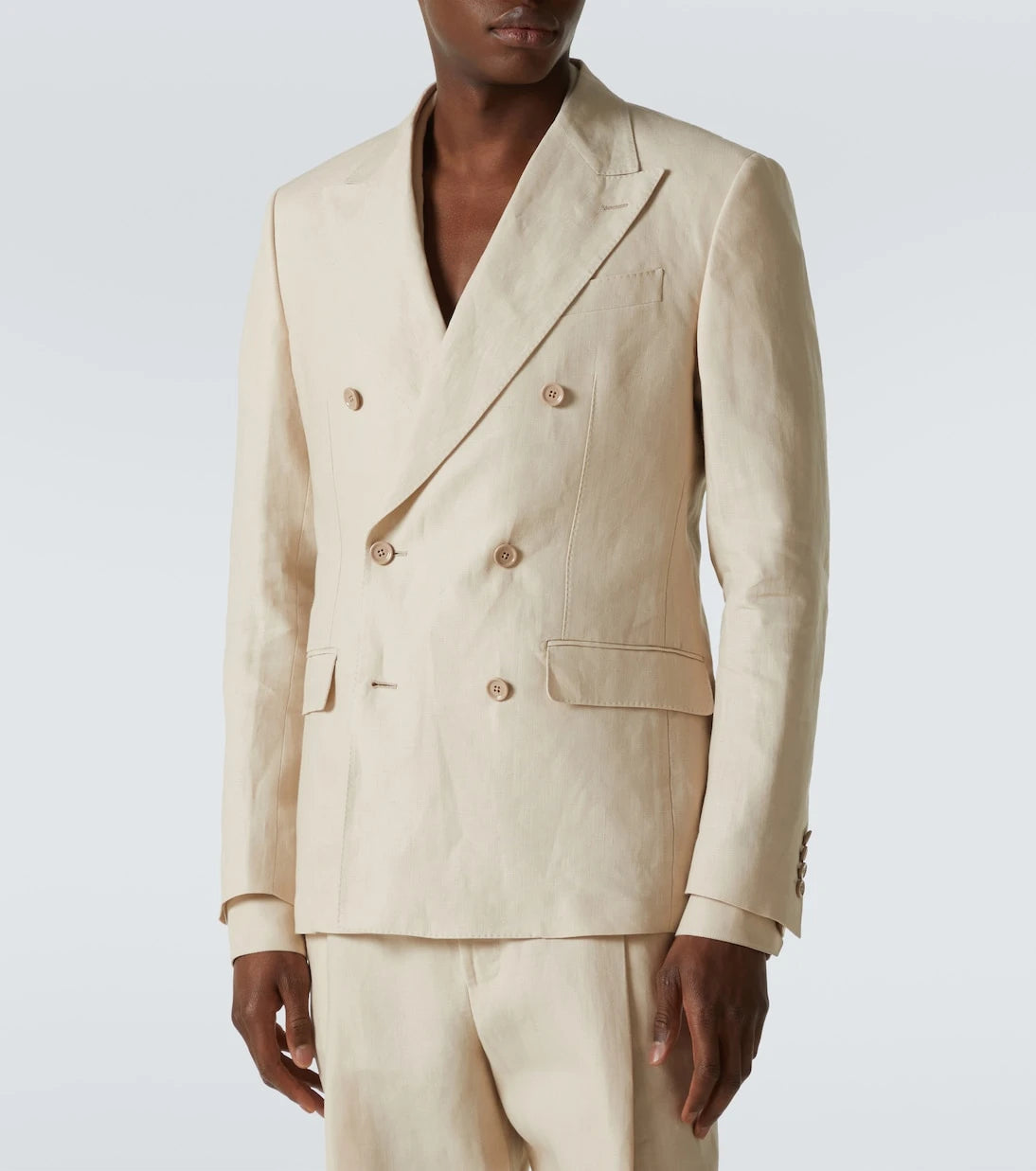 Dolce&Gabbana - Double-breasted linen blazer