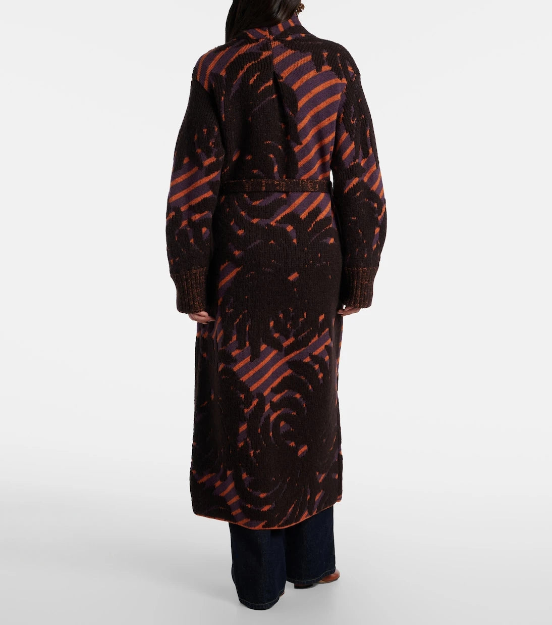 Dries Van Noten - Wool and alpaca-blend jacquard wrap coat