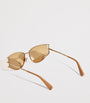 Max Mara Beige Cat-Eye Sunglasses