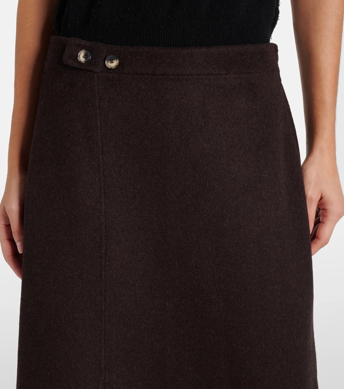 Proenza Schouler - White Label Adrian wool-blend midi skirt
