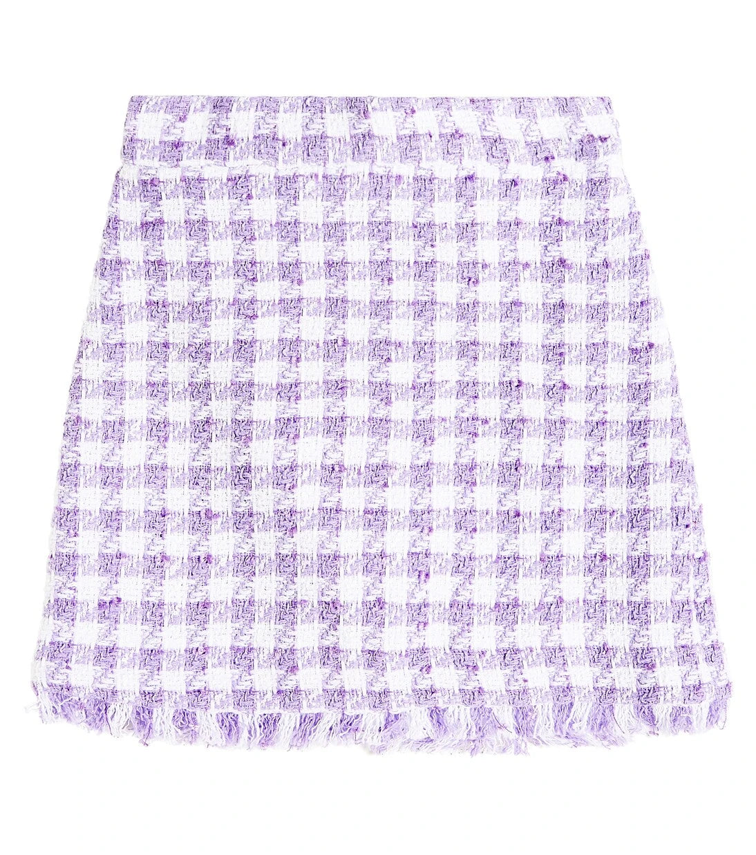 Monnalisa - Houndstooth bouclé skirt