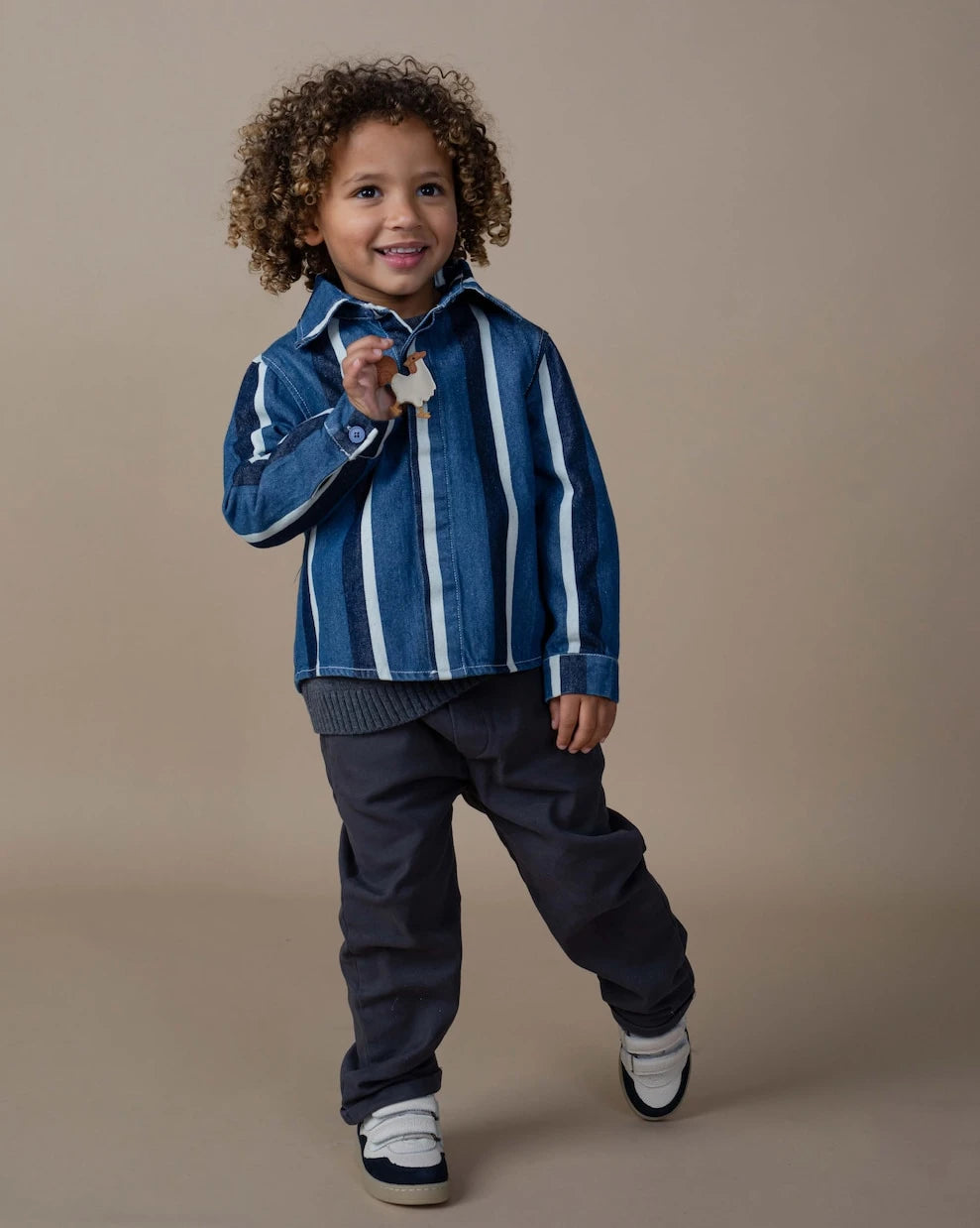 Donsje - Ditmer striped denim overshirt