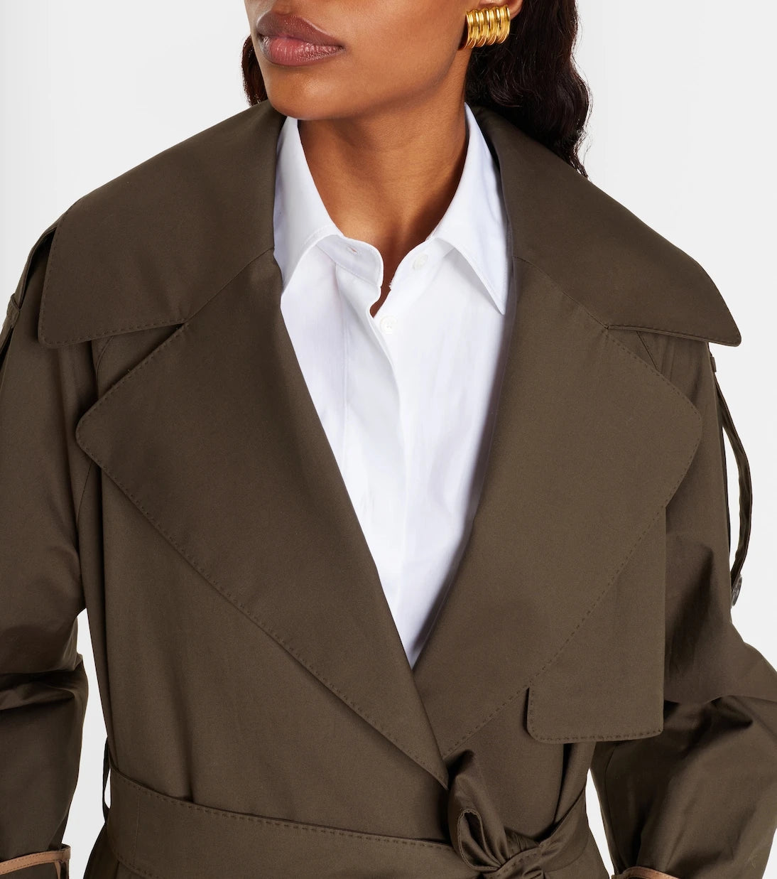 Max Mara - The Cube cotton-blend twill trench coat