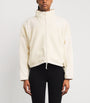 Skims Ivory Teddy Boxy Zip-Up Jacket