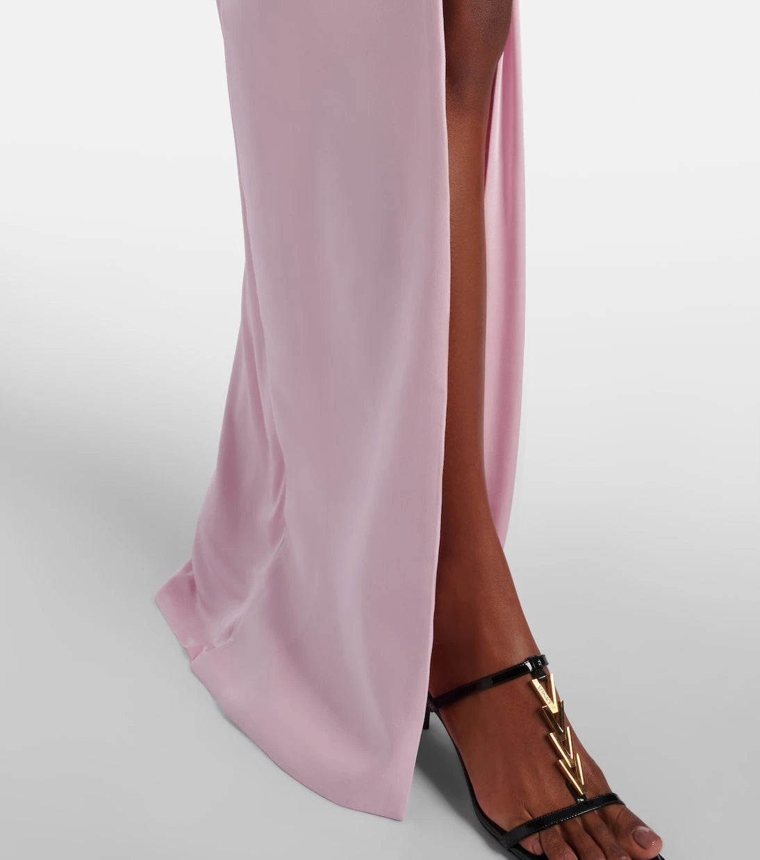 Versace - Draped one-shoulder ruched gown