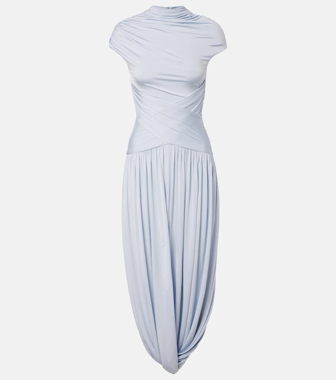 Self-Portrait - Draped midi dress