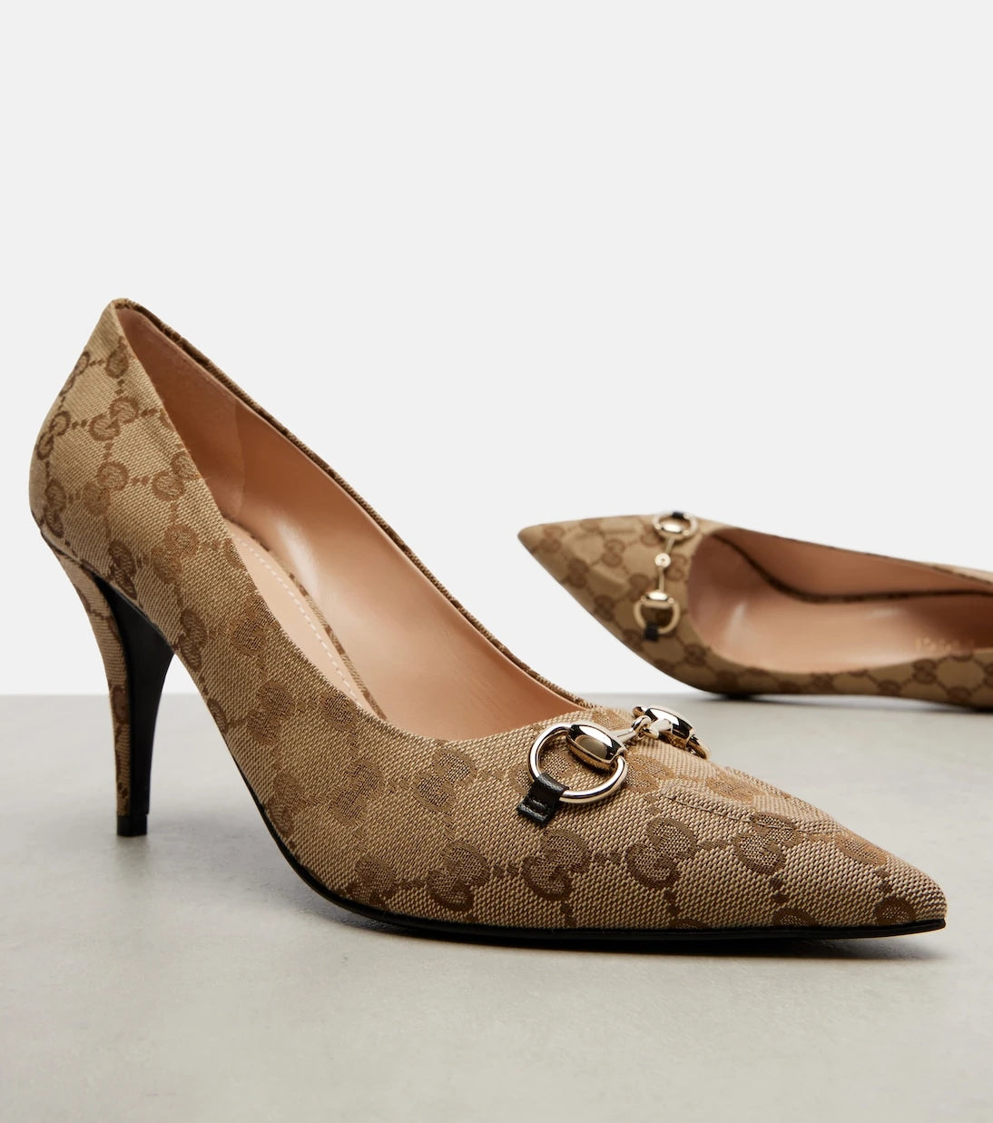 Gucci - Erin 85 canvas pumps