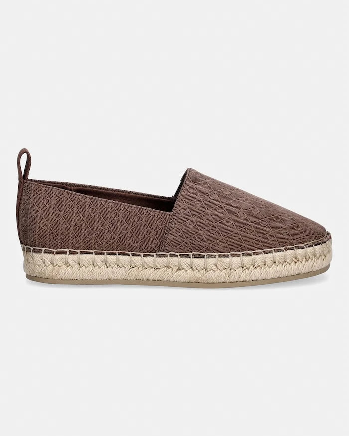 Calvin Klein Kadın Espadril OBLIQUE ESPADRILLE AOP