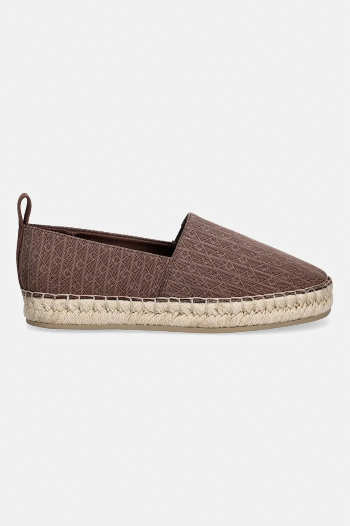 Calvin Klein еспадрили дамски OBLIQUE ESPADRILLE AOP
