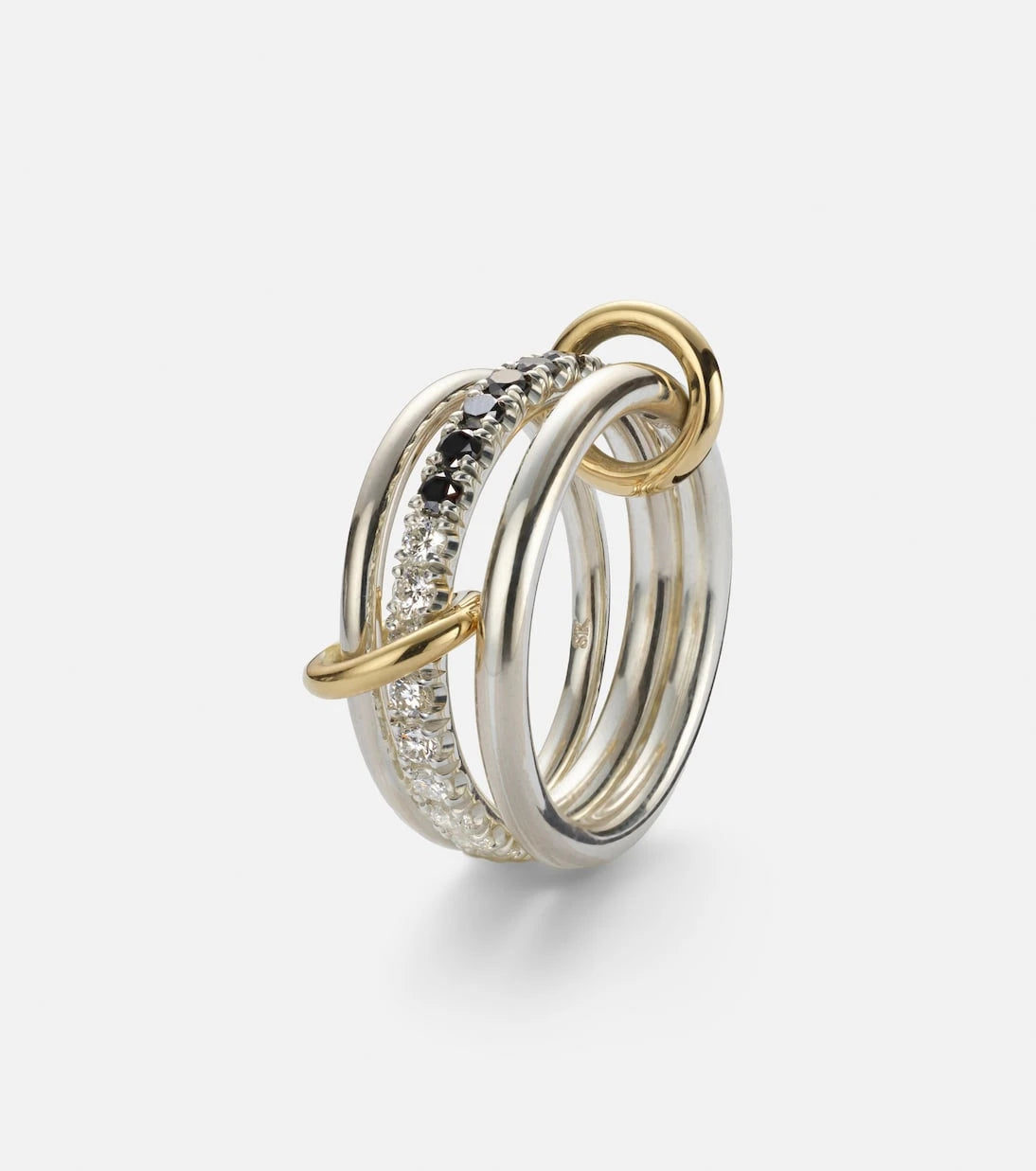 Spinelli Kilcollin - Petunia Eclipse sterling silver and 18kt gold ring with diamonds