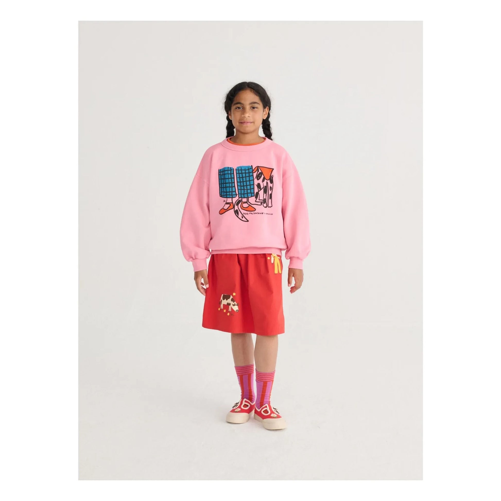 Bobo Choses - Friends organic cotton sweatshirt | Pink