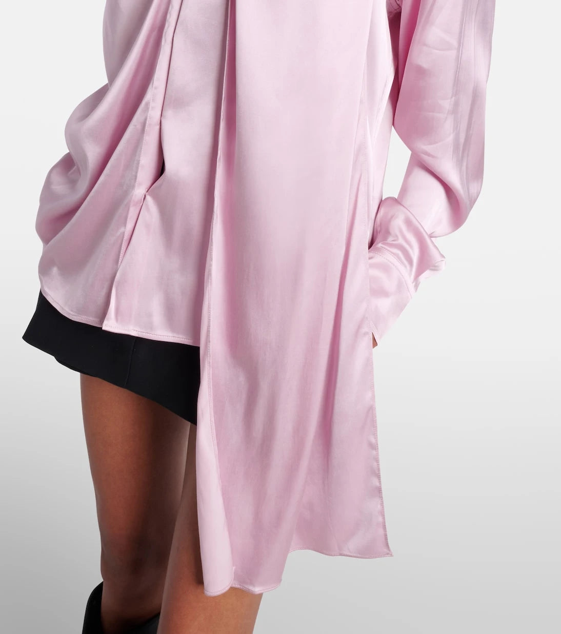 Acne Studios - Scarf-detail satin blouse