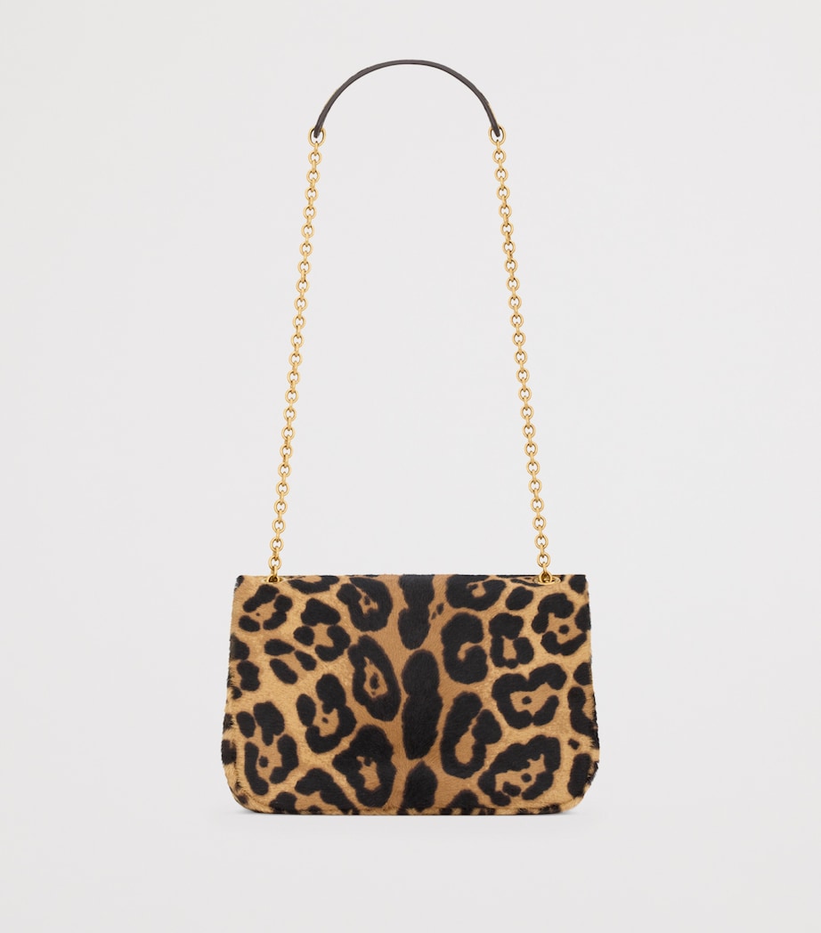 Saint Laurent Brown Mini Jamie 4.3 Leopard Print Shoulder Bag