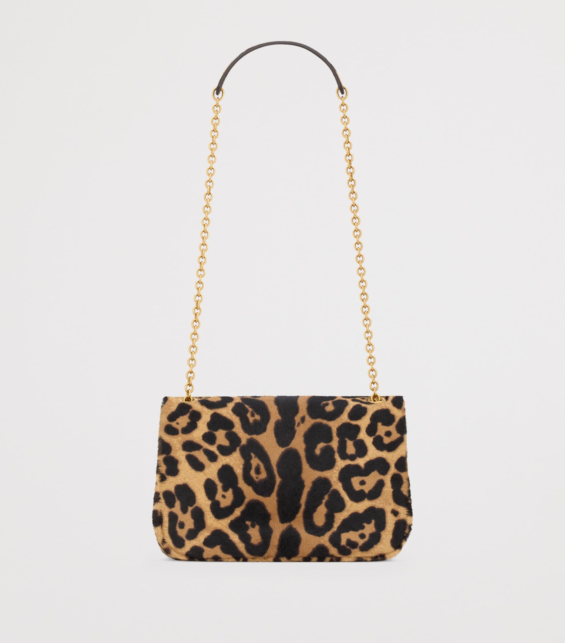 Saint Laurent Brown Mini Jamie 4.3 Leopard Print Shoulder Bag